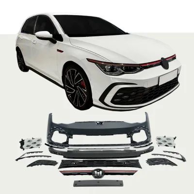 JOM Forkofanger m. grill, PDC og LED lysliste VW Golf 8 Limo, Variant og GTI, 12.2019-