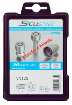 Sicustar låsebolte 14x1,5 - 60 mm - VN460 konisk 60
