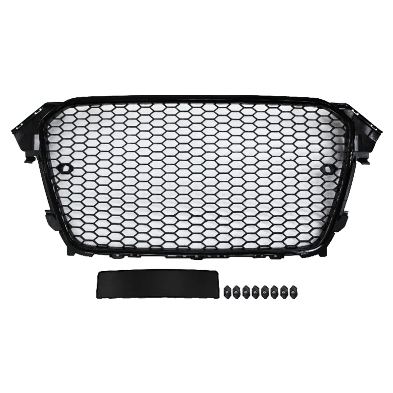 JOM Frontgrill honeycomb i blank sort til Audi A4 B8 årgang 2012-2015