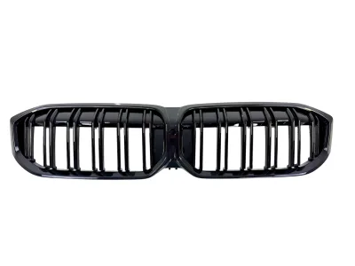 JOM Frontgrill dobbelt ribbe højglans sort til BMW 3 serie G20/G21 LCI, 07.2022-