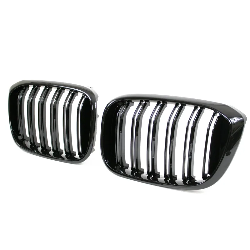 JOM Frontgrill med dobbelt ribbe i blank sort til BMW X3 (G01), 2017-
