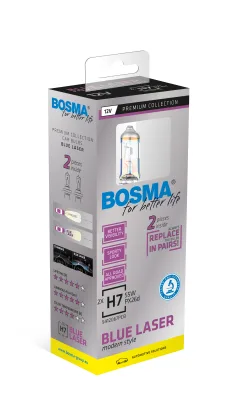 Bosma Pærer BLUE LASER 12V 55W H7 PX26d - 2 stk.