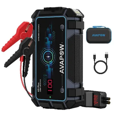 Avapow A9 Plus jump starter 12V, 2000Amp leveres med taske - 1170157