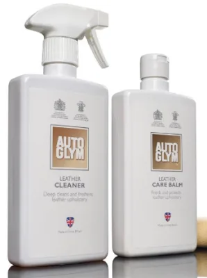 Autoglym Læderrens og pleje sæt