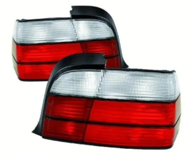 Baglygter til BMW E36 3 serie, Cabrio & Coupé (inkl. M3) rød/hvid