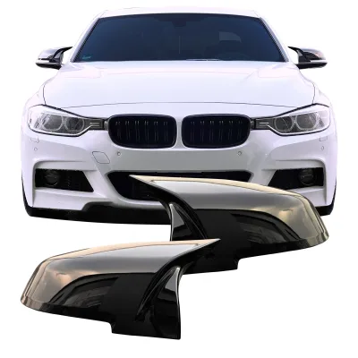 Spejlcover sæt i blank sort til BMW 4 serie F32 F33 F36 Coupe/Cabrio/Gran Coupe