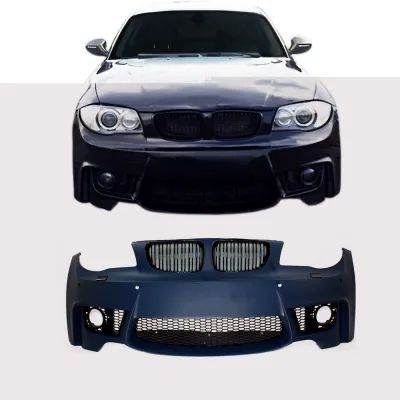 Forkofanger Sports design dobbelt-rib grill i sport design, PDC og SRA BMW 1 serie E81/E82/E87/E88