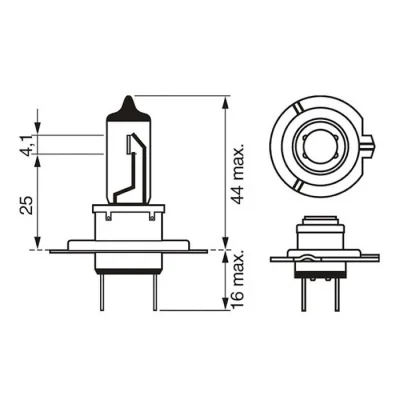 Bosch Ultra White pære H7 55W 12V 4200K