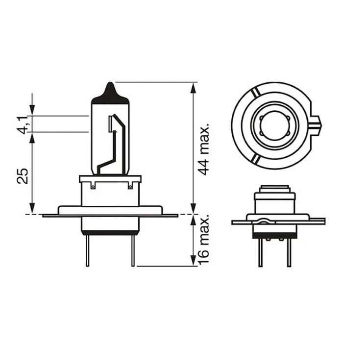 Bosch Ultra White pære H7 55W 12V 4200K