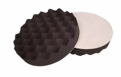 Sort Polerpude 200mm Vaflet - blød ø 200 mm