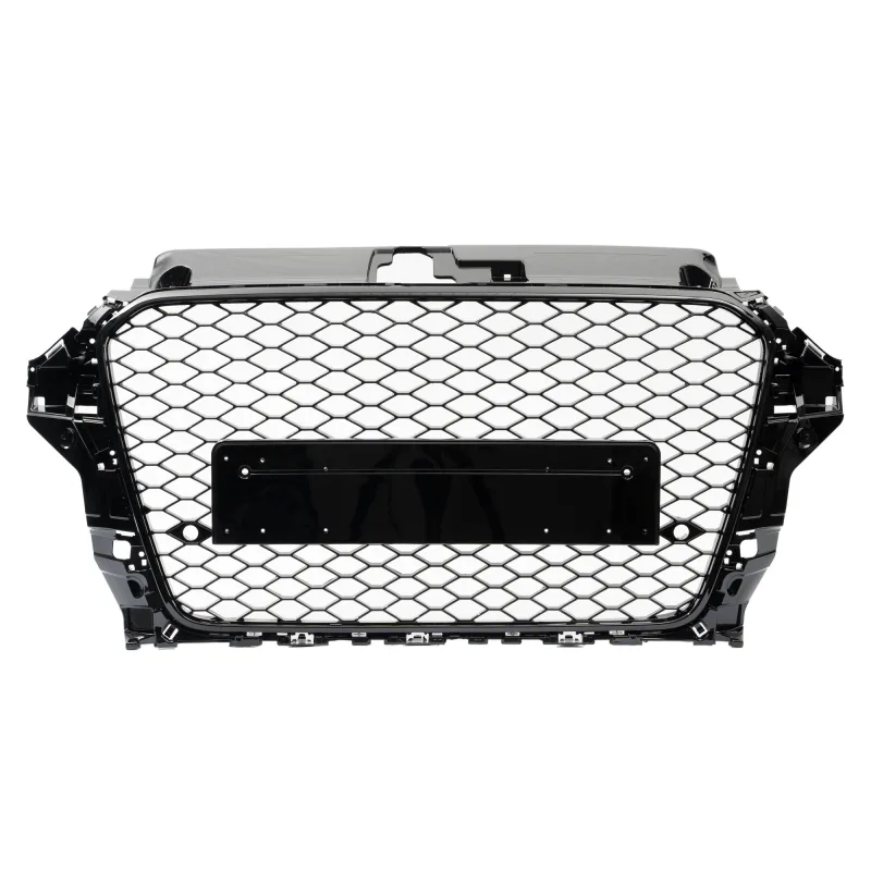 JOM Frontgrill honeycomb i blank sort til Audi A3 8V årgang 2012-2016
