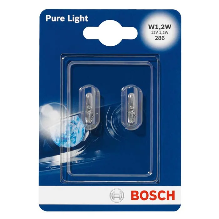 Bosch Pure Light pære W1,2W 12V Instrumentlys - 2 stk.