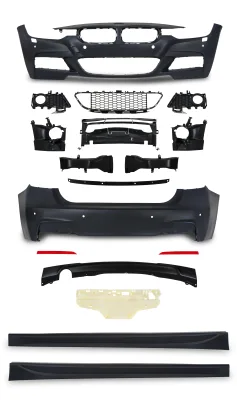 JOM Body kit til BMW 3 serie F30 LCI med PDC huller og HCS, Årgang 05.2015-