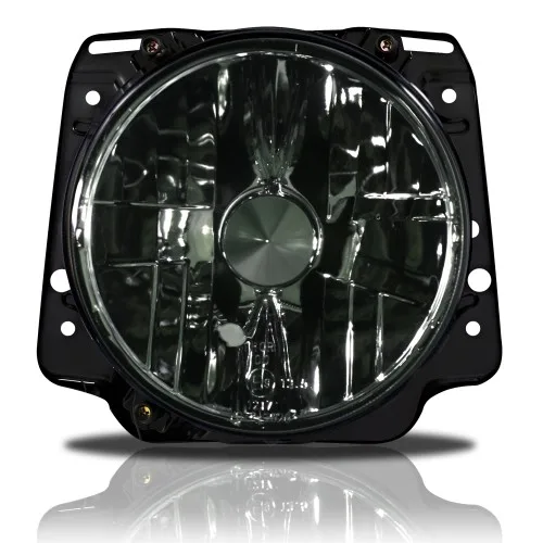 Forlygter klar glas/sort tonet til VW Golf 2