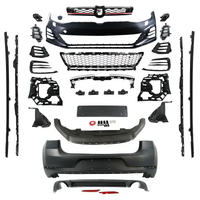 JOM Body kit sports design VW Golf MK7, PDC/HCS huller og inkl. tågelygter, Årgang 08.2012-2017