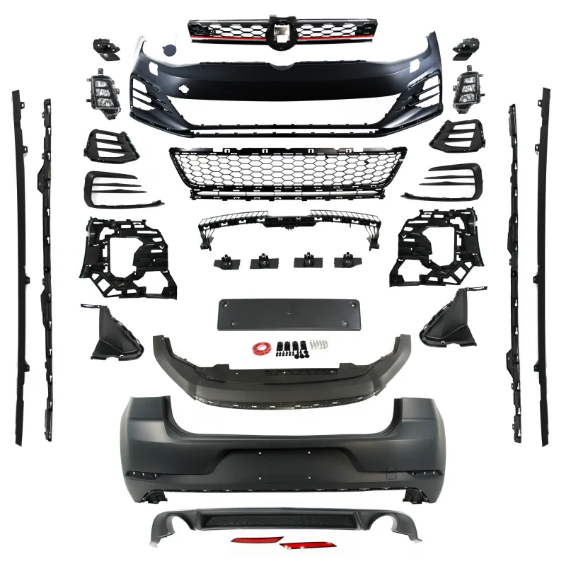 JOM Body kit sports design VW Golf MK7, PDC/HCS huller og inkl. tågelygter, Årgang 08.2012-2017