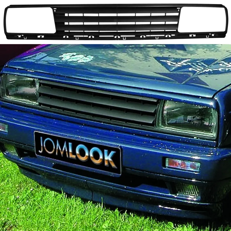 JOM Frontgrill sort uden logo til VW Jetta 2, 19841992
