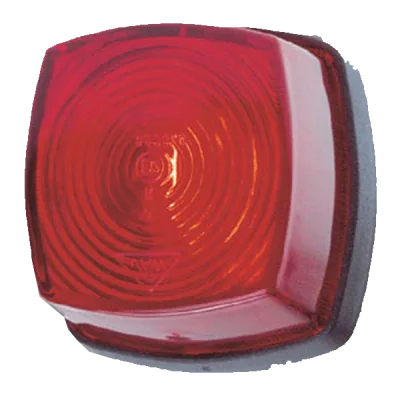 Baglygte rød 62x62mm