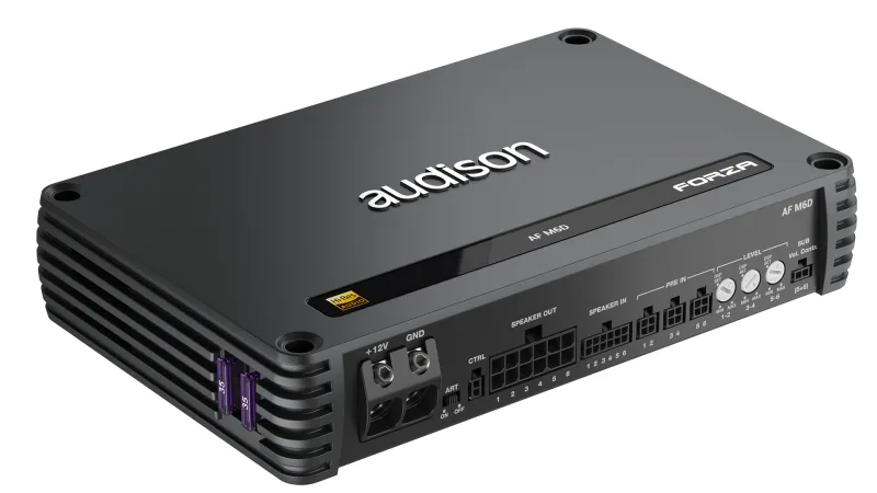 Audison Forza AF M6D - 6-kanals forstærker, 6 × 220 W