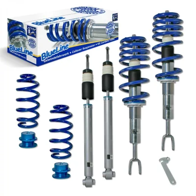 Blue Line - Gevindundervogn til Audi A4 B6/B7, 1.6, 1.8T, 2.0, 2.0 FSI, 2.4, 3.0, 1.9TDI, 2.5TDI