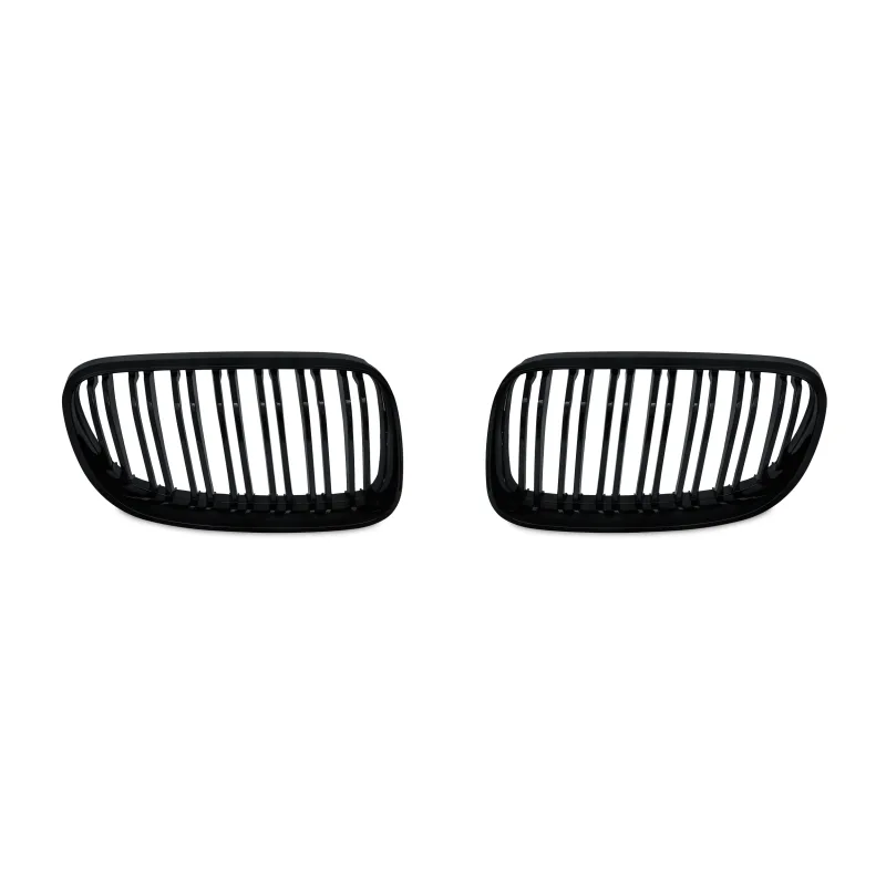 JOM Frontgrill med dobbelt ribbe i blank sort til BMW Serie 3 E92 årgang 2010-2013