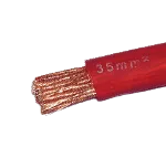 50 mm2 Powerkabel Rød transparant -1 meter