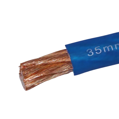 35 mm2 Powerkabel Blå transparant -1 meter