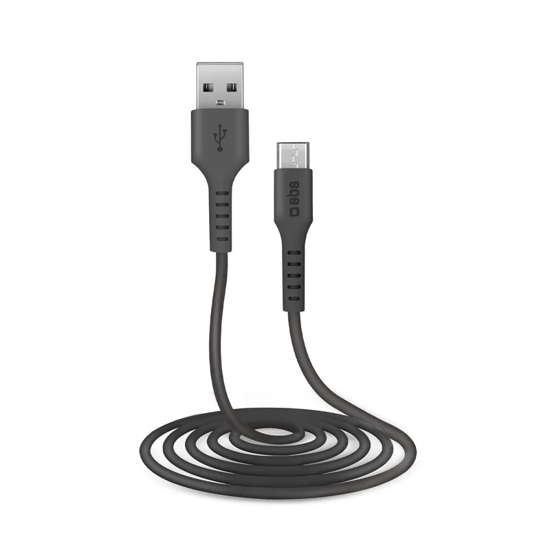 SBS Micro USB kabel 2 meter - Sort