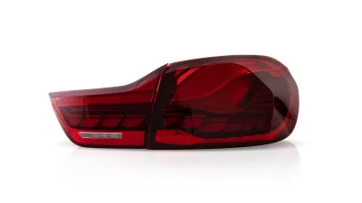 Baglygter OLED/LED med dynamiske blinklys, klar rød til BMW F32/F33/F36, Årgang 2013-2021
