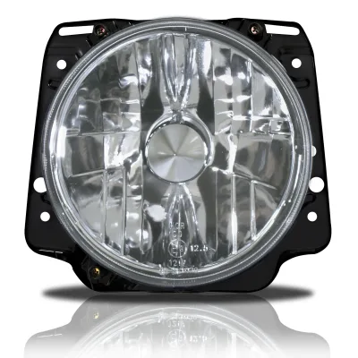 Forlygter klar glas/krom til VW Golf 2