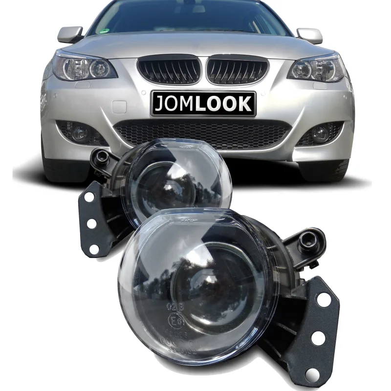 JOM Tågelygte sæt med DE linse til BMW 5 serie E60 Limousine und E61 Touring, årgang 2003-2007