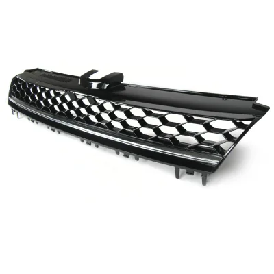 JOM Frontgrill med honeycomb gitter i sort/krom til VW Golf 7 årgang 08.2012- - uden logo