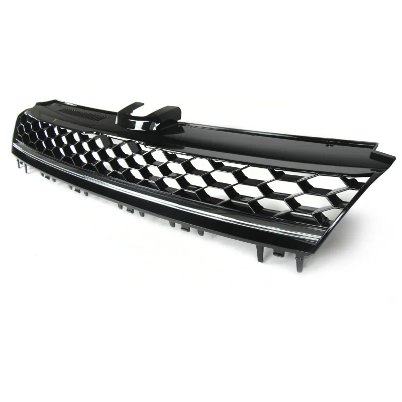JOM Frontgrill med honeycomb gitter i sort/krom til VW Golf 7 årgang 08.2012- - uden logo