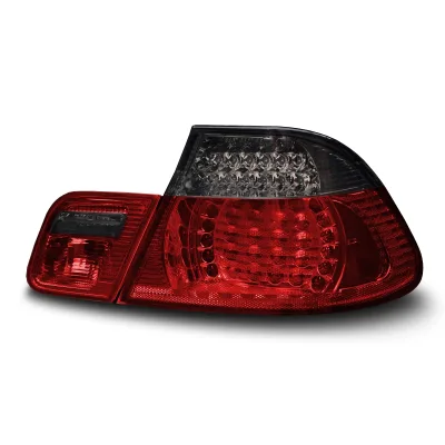 LED baglygter klar glas rød/røgfarvet til BMW E46 3 serie, Sedan, Årgang 2001-2005