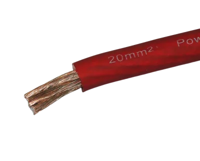 Rød strømkabel 20 kv -1 meter