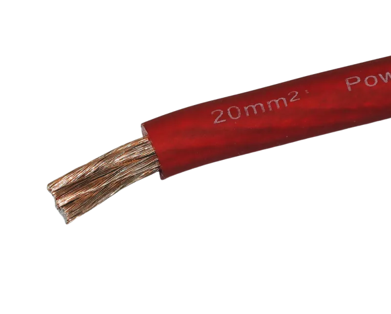 Rød strømkabel 20 kv -1 meter
