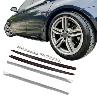 JOM Sideskørter sort mat til BMW 5 Serie F10, 20102017