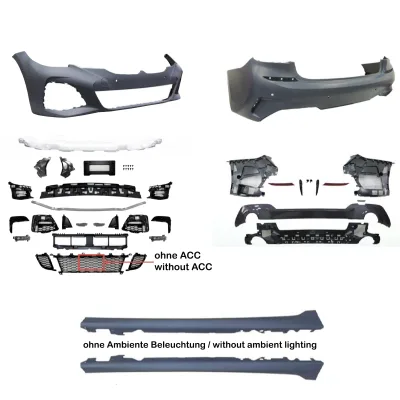 JOM Body kit sportsdesign inkl. sideskørter med PDC-huller og parkeringsass. BMW 3 serie G20, 2019-