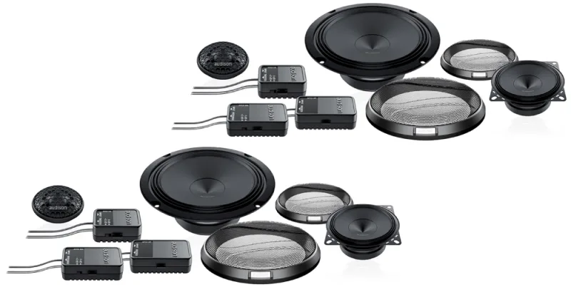Audison Prima APK 163 3-vejs komponenthøjttalersæt - 165 mm